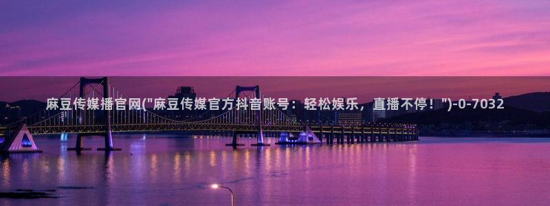 麻豆专题描述