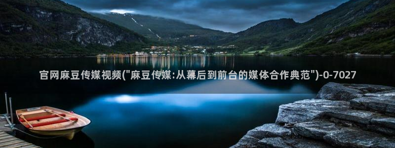 麻豆视频内容维护
